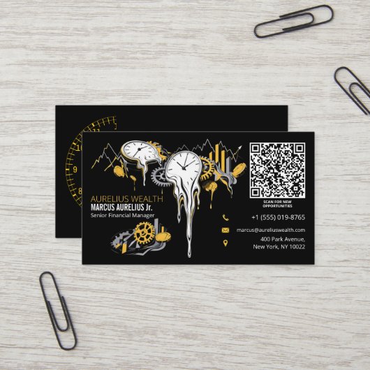 Carte De Visite Directeur financier principal (Devant/Arrière en situation)