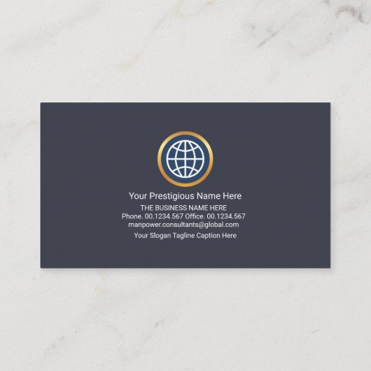 Carte De Visite Directeur Général Creative Concise Compartments (Dos)