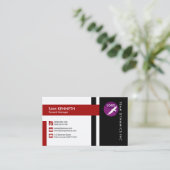 Carte De Visite Directeur général élégant concis moderne (Debout devant)