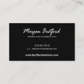 Carte De Visite Directeur incurvé d'image de P.R. de consultant du (Dos)