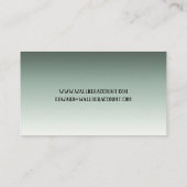 Carte De Visite Directeur personnel de financier de finances de (Dos)