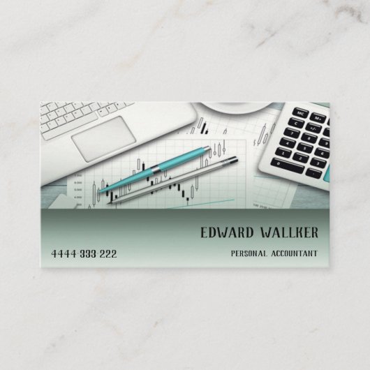 Carte De Visite Directeur personnel de financier de finances de (Devant)