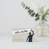 Carte De Visite Directeur sale de service de nettoyage de Windows (Debout devant)