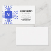 Carte De Visite Directeur technique | Technologie d'IA (Devant / Derrière)