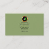 Carte De Visite Directeur vert fumeux simple de paysage de (Dos)