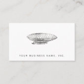Carte De Visite dirigeable (style d'impression typographique) (Devant)