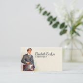 Carte De Visite Dirigeant d'entreprise professionnel (Debout devant)