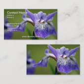 Carte de visite d'iris (Devant / Derrière)