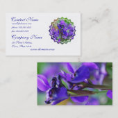 Carte de visite d'iris (Devant / Derrière)