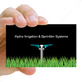 Carte de visite d'irrigation de gazon