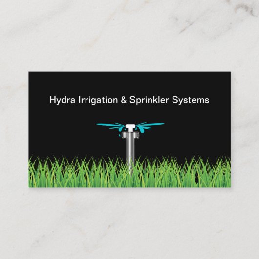 Carte de visite d'irrigation de gazon (Devant)