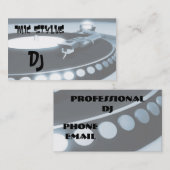 Carte De Visite Disc-jockey (Devant / Derrière)