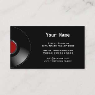 Carte De Visite Disc Jockey