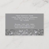 Carte de visite Disco Carreaux "Argent" (Dos)