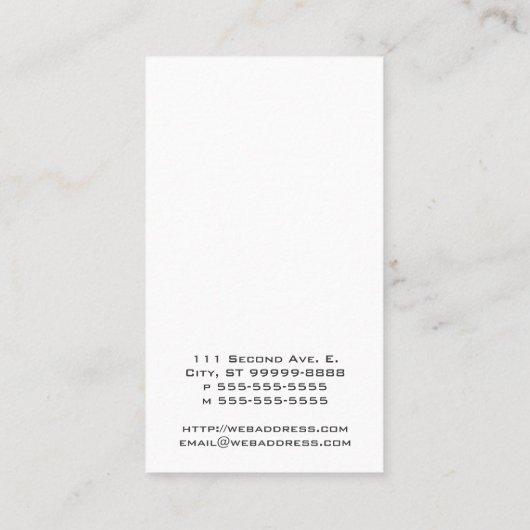 Carte De Visite Disco d'Alice (Dos)