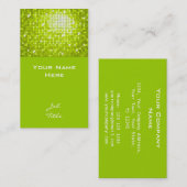 Carte de visite Disco Tiles Lime (Devant / Derrière)