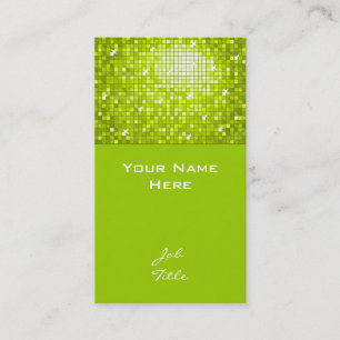 Carte de visite Disco Tiles Lime