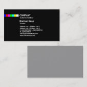 Carte De Visite Discrimination raciale - multicolore (Devant / Derrière)