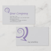 Carte De Visite Discussion en spirale (Devant / Derrière)