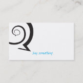 Carte De Visite Discussion en spirale (Dos)