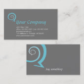 Carte De Visite Discussion en spirale (Devant / Derrière)