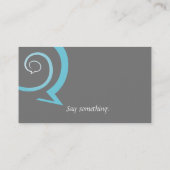 Carte De Visite Discussion en spirale (Dos)