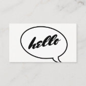 Carte De Visite Discuter bulle (Devant)