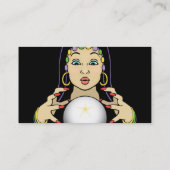 Carte De Visite Diseur de bonne aventure de mardi gras (Dos)