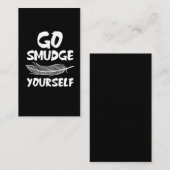 Carte De Visite Disparaissent l'idée de cadeau de plume de la (Devant / Derrière)