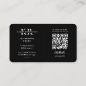 Carte De Visite Dispatcher à ligne jaune mince Secourt moderne (Dos)