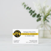 Carte De Visite Dispatcher Custom Modern Emergency Services 911 (Debout devant)