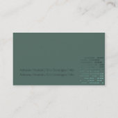 Carte De Visite Dispositif de formation de carreaux (Dos)