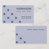 Carte De Visite Dispositif de formation de carreaux (Devant / Derrière)