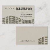 Carte De Visite Dispositif de formation de carreaux (Devant / Derrière)