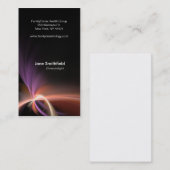 Carte De Visite Disposition abstraite d'art de fractale (Devant / Derrière)