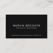 CARTE DE VISITE DISPOSITION DE CIRCUIT (Dos)