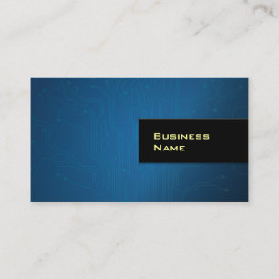 Carte De Visite Disposition de circuit bleu marine Professionnel h