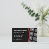 Carte De Visite Disposition organisée par comptable moderne (Debout devant)