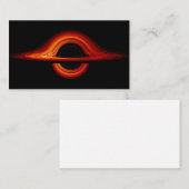 Carte De Visite Disque d'acccrétion de trou noir (Devant / Derrière)