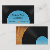 Carte De Visite Disque vinyle (Devant / Derrière)