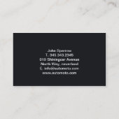 Carte De Visite Disques de frein en noir (Dos)