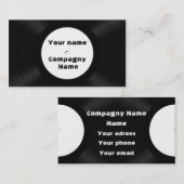 Carte De Visite disques vinyle (Devant / Derrière)