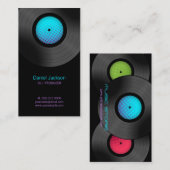 Carte De Visite Disques vinyle DJ Music Store (Devant / Derrière)