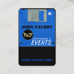 Carte De Visite Disquette de jeu rétroactive personnalisée 3 Car