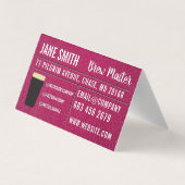 Carte De Visite Distillerie de bière | Boutique Liquor | Cuir rose (Dos)