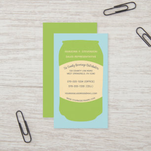 Carte De Visite Distributeur de boissons L'aluminium peut être pe