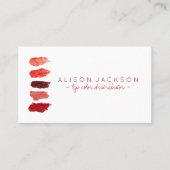 Carte De Visite Distributeur de couleur de lèvre rouge rubis (Devant)