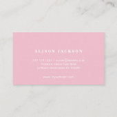 Carte De Visite Distributeur de couleurs des lèvres d'aquarelle (Dos)