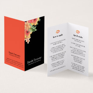 Carte De Visite Distributeur de produits de lippe floraux Boho - C