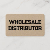 Carte De Visite Distributeur en gros Kraft (Devant)